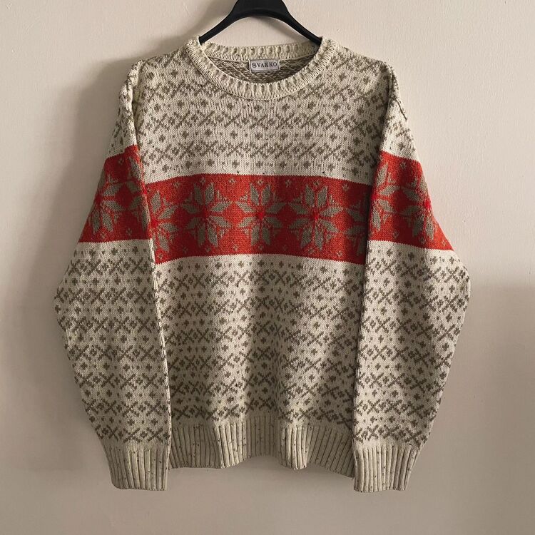 Vakko vintage unisex 90s yün kazak