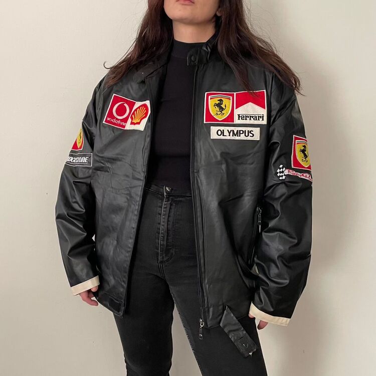 Ferrari leather racing vintage unisex