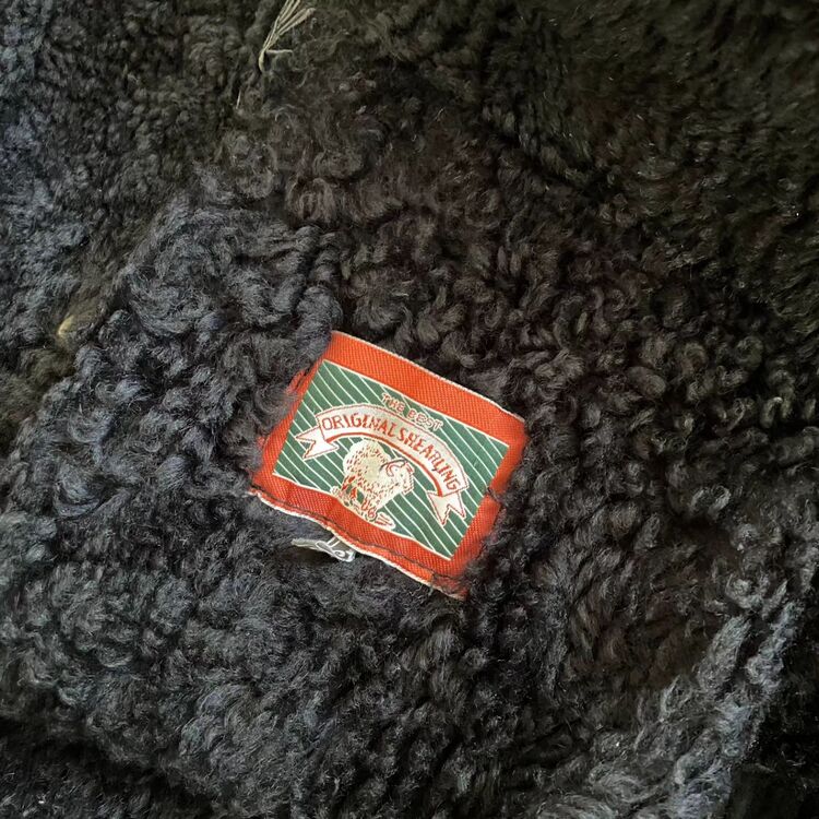 90s orj nubuk deri kürklü mont