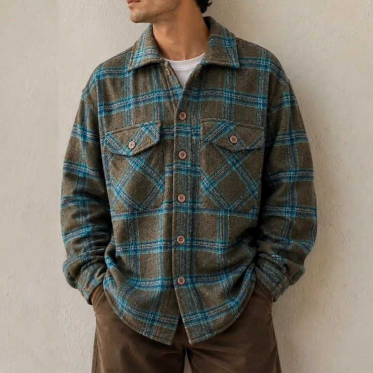 vintage unisex oduncu gömlek