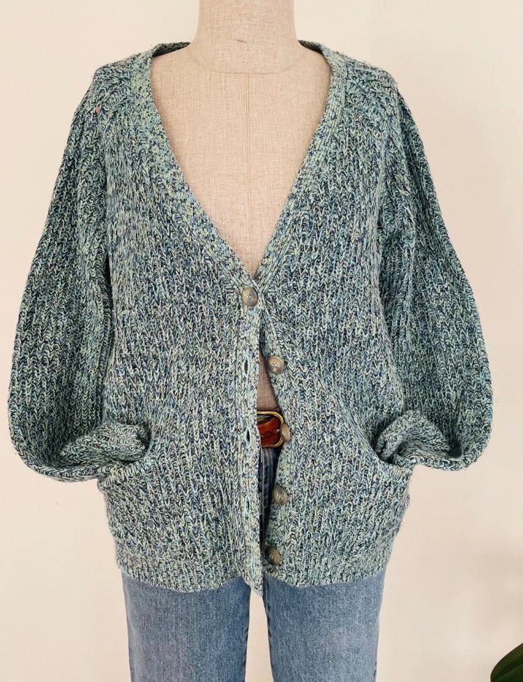 vintage oversıze hırka unisex