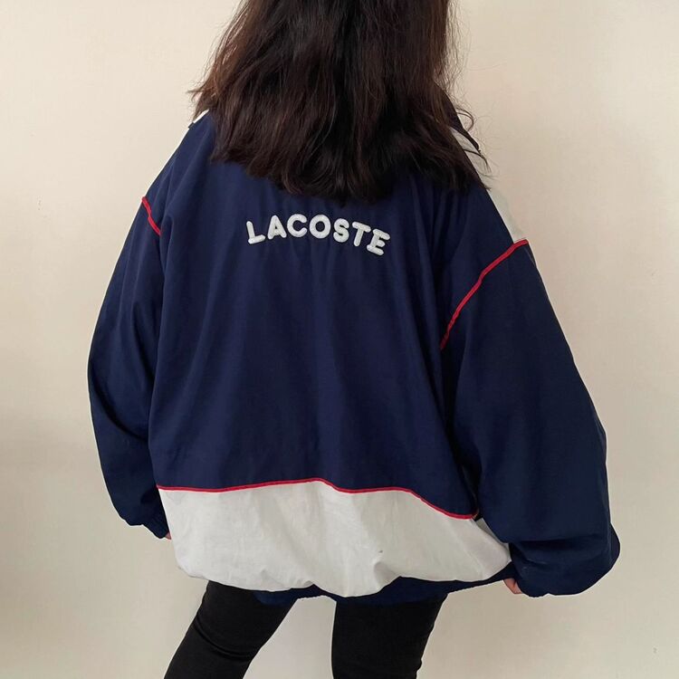 lacost vintage unisex 90s bomber jacket
