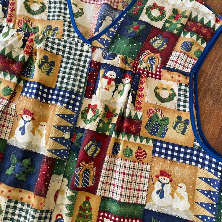 Vintage Christmas unisex yelek