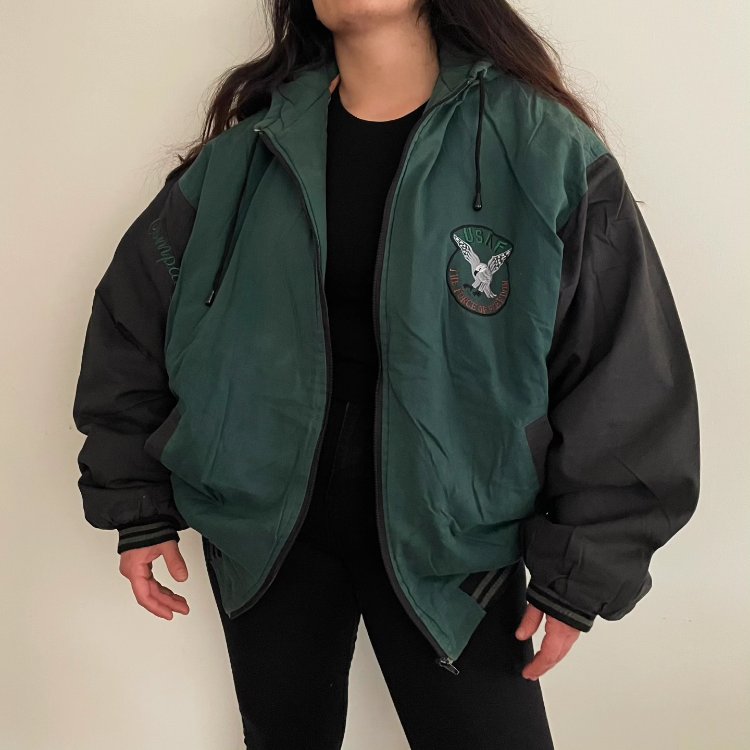 USAF THE FORCE OF FREEDOM Vintage unisex özel koleksiyon mont