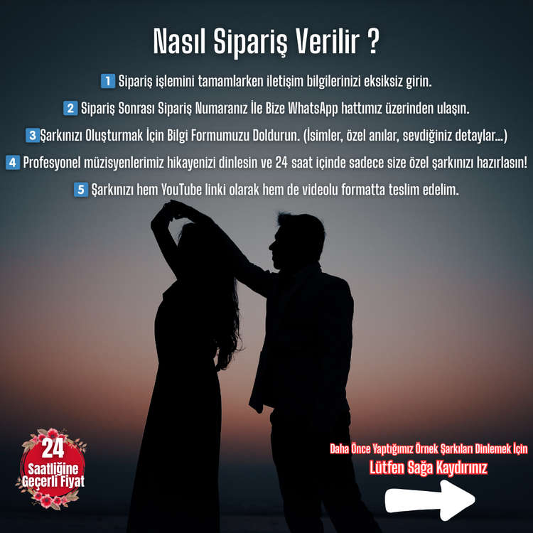 Size Özel Kişiselleştirilmiş Aşk Şarkısı FOTOĞRAFLI KLİP DAHİL