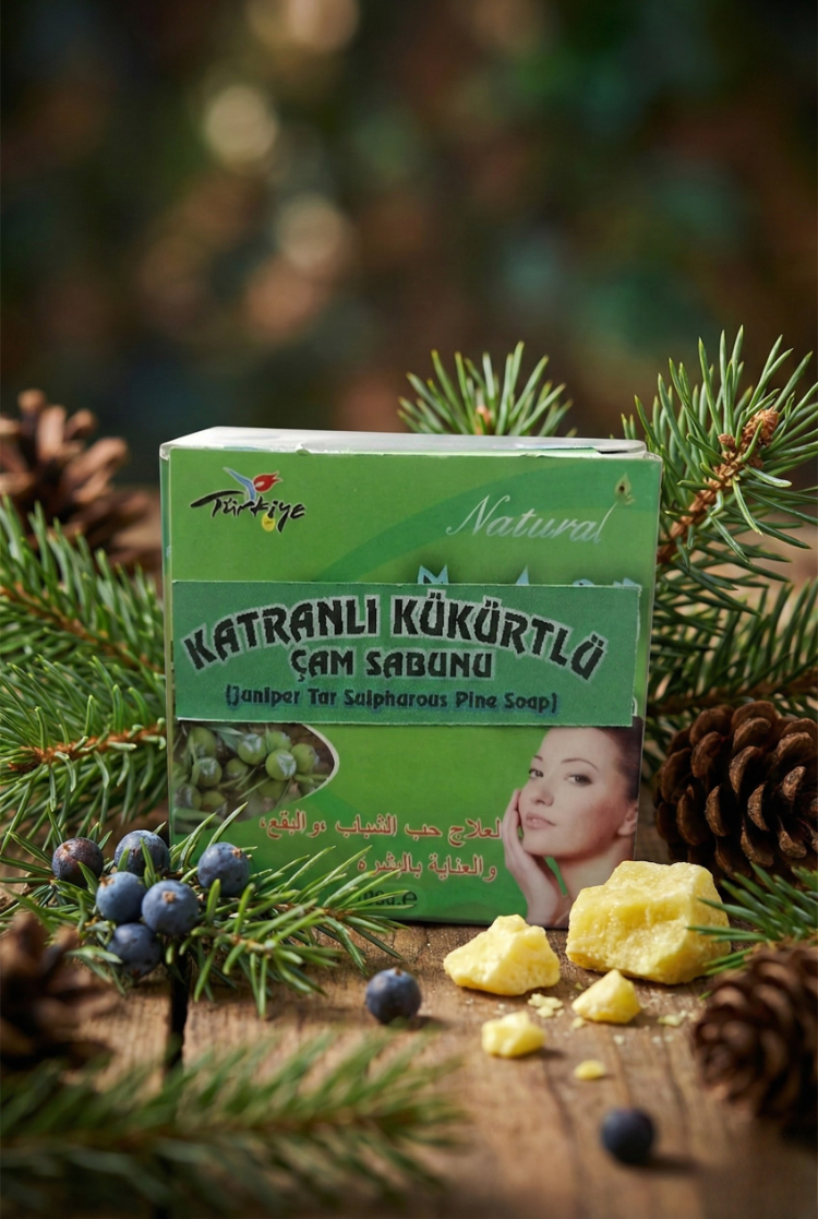 Dr. Devalı Katranlı Kükürtlü Çam Sabunu 100 G %100 Doğal Akne Ve Sivilce İçin Cilt Bakımı