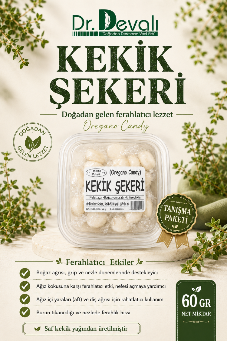 Dr.Devalı Kekik Yağı Şekeri 60 Gr Tanışma Paketi