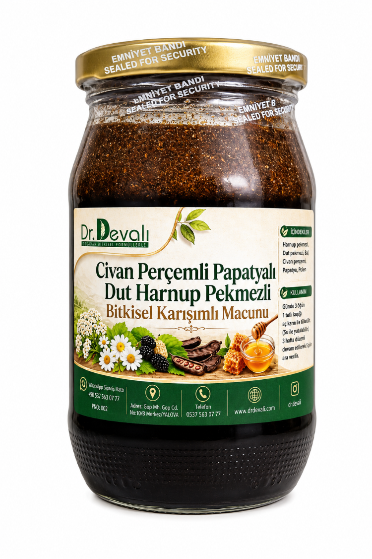Dr.Devalı Özel Kadın Hastalıkları için Civan Perçemli Bitkisel Karışımlı Macun 420 g