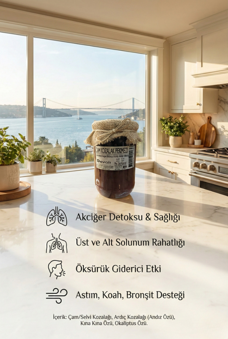 2 Adet Dr.Devalı Doğal Çam Kozalak Pekmezli Özel Karışım(Şekersiz) 800 g