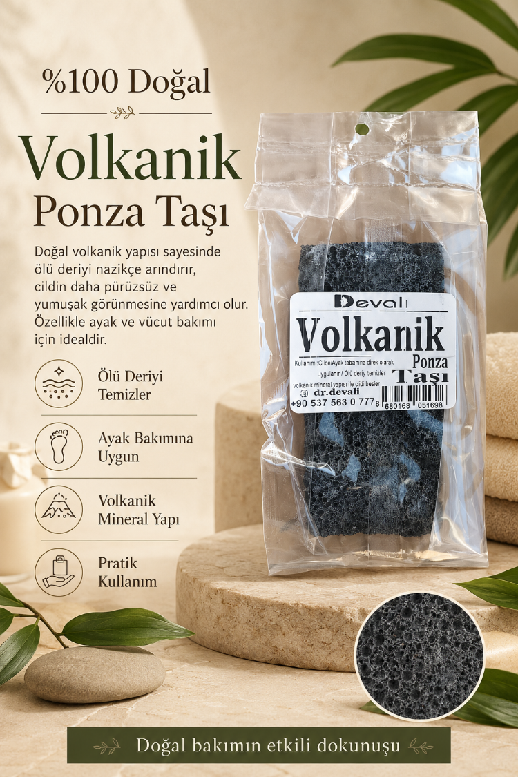 Dr.Devalı - Volkanik Ponza Topuk Taşı