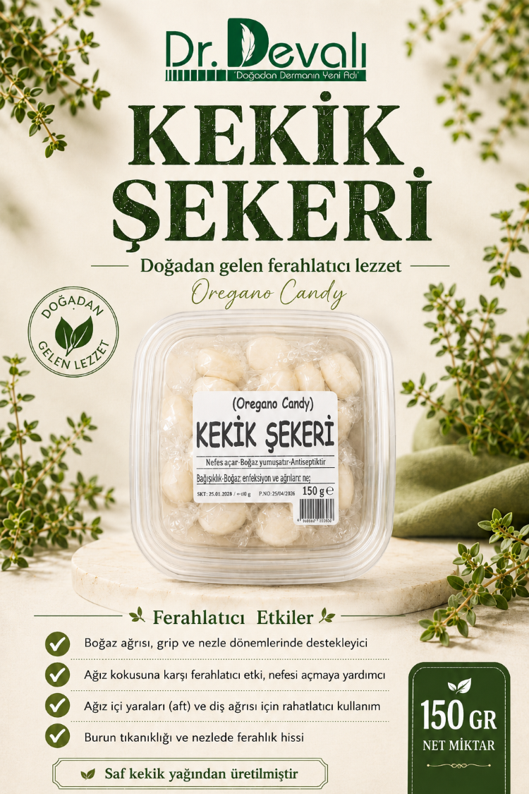Dr.Devalı Kekik Yağı Şekeri 150 Gr