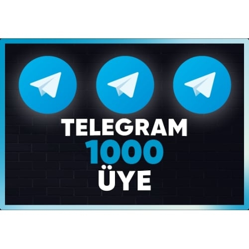 Telegram Kanal & Grup 1000 Online Üye