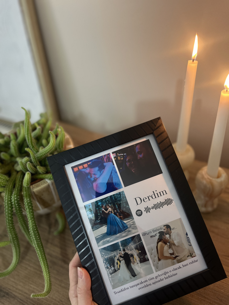 Spotify kodlu Anı çerçevesi 