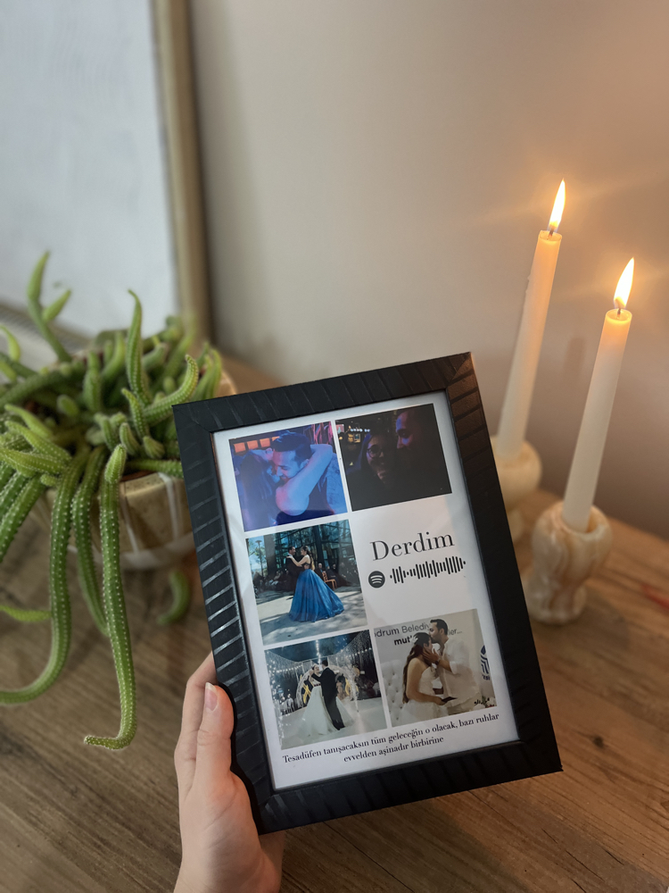 Spotify kodlu Anı çerçevesi 