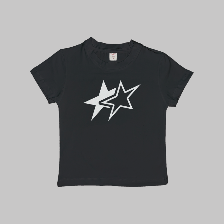 Y2K Stars Baby Tee