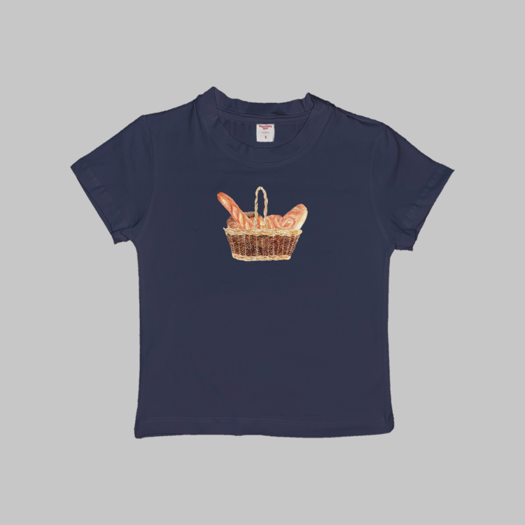 Bread Picnic Basket Baby Tee
