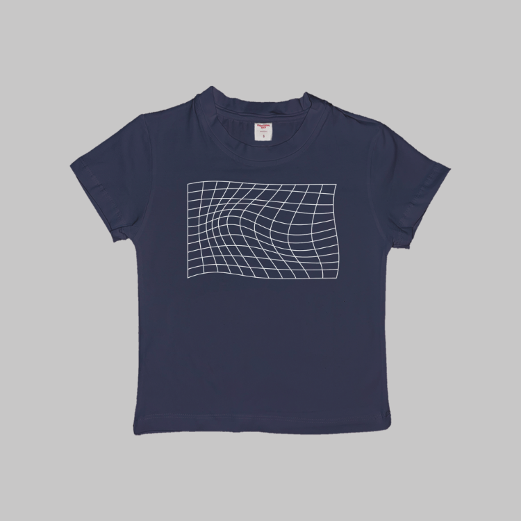 Y2K Wavy Baby Tee