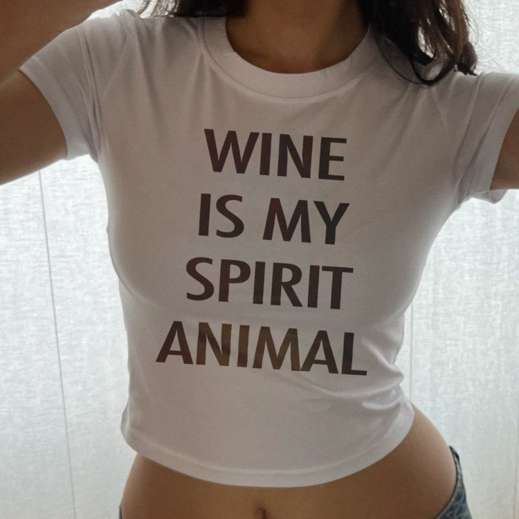 Wine Is My Spirit Animal Baby Tee