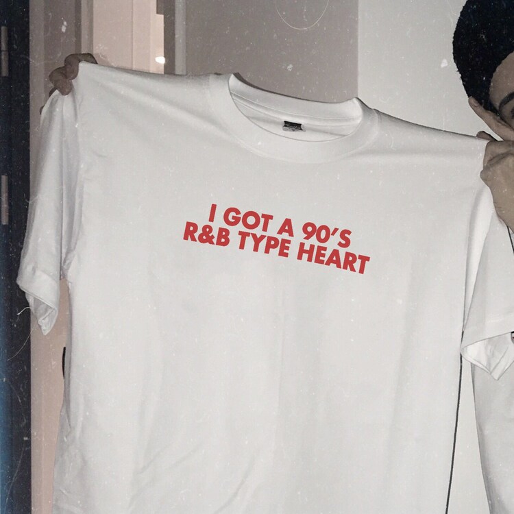 90's R&B Type Heart T-Shirt