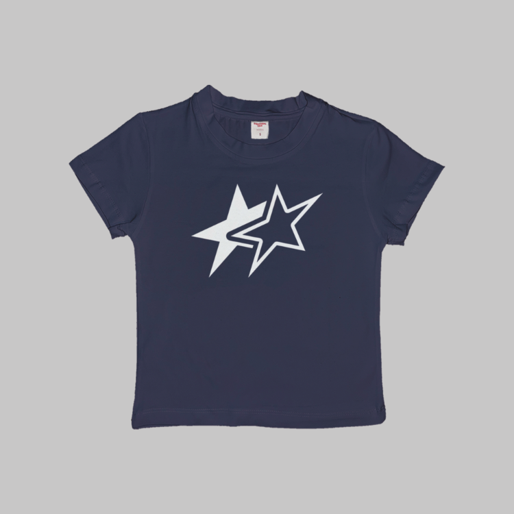 Y2K Stars Baby Tee