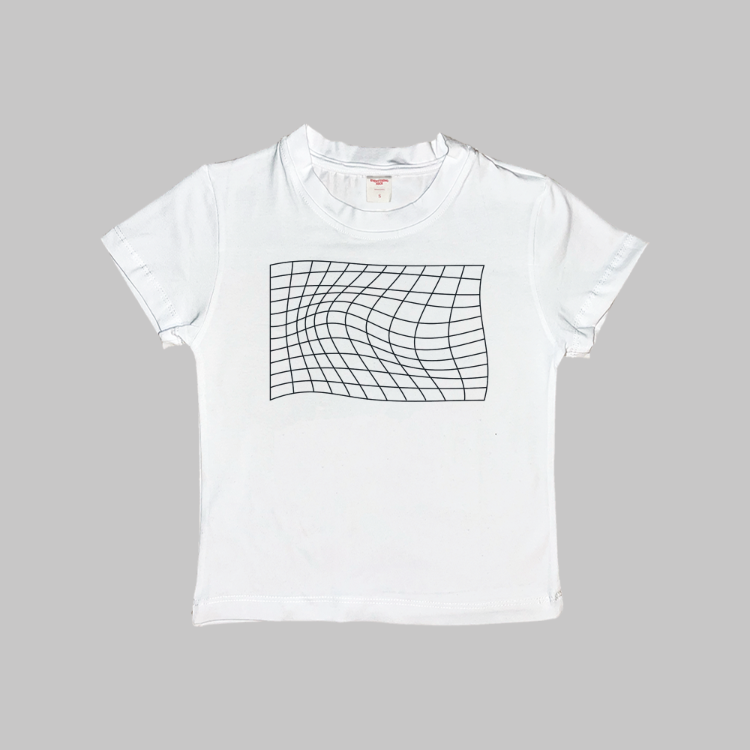 Y2K Wavy Baby Tee