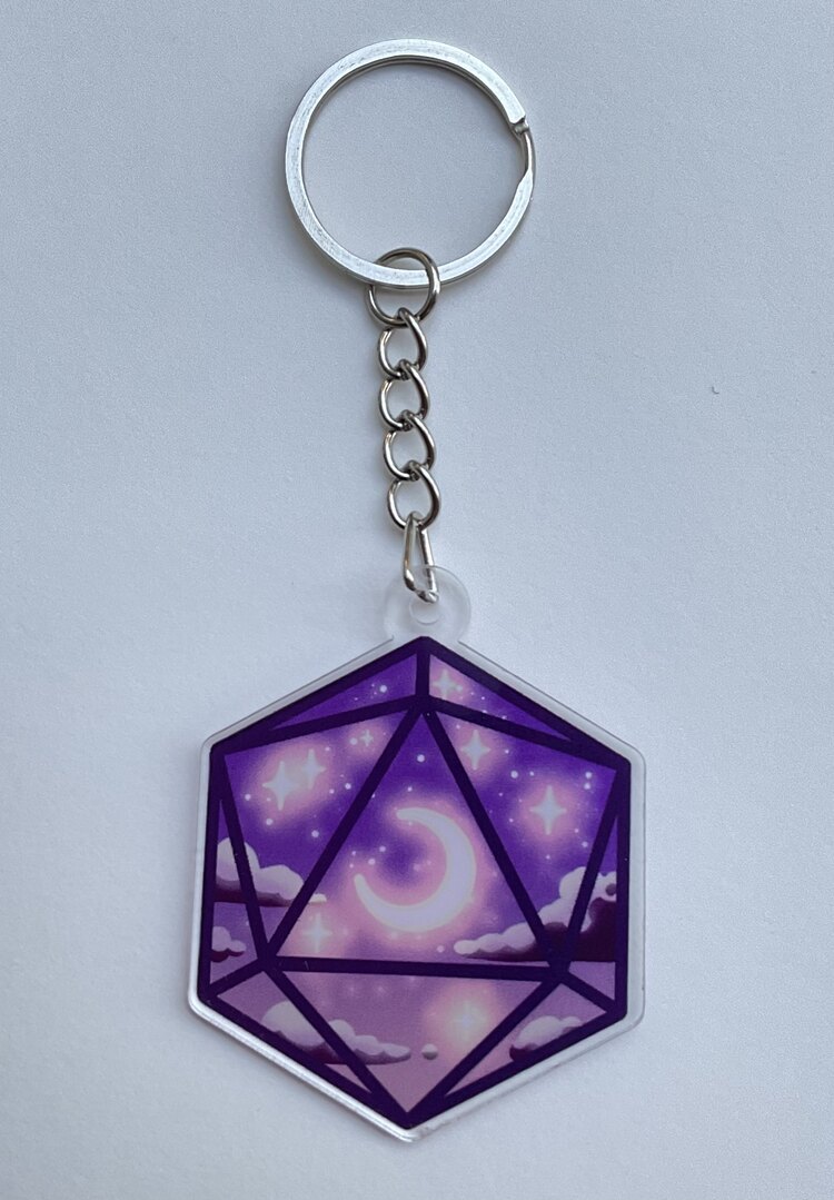 D20 Zar Anahtarlık