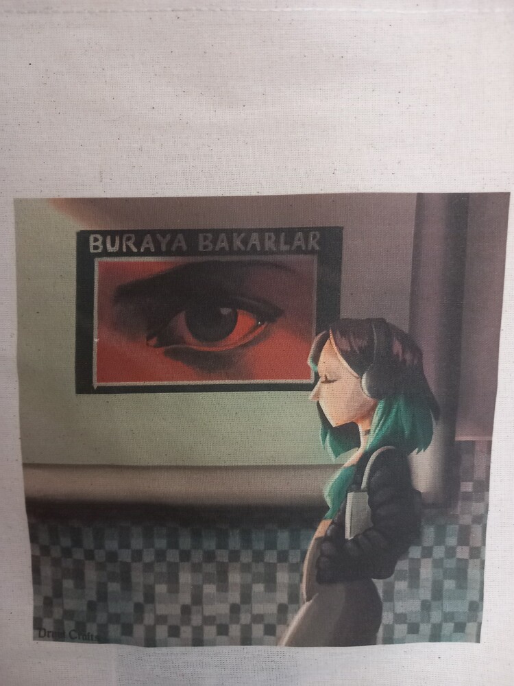 Buraya Bakarlar Bez Çanta