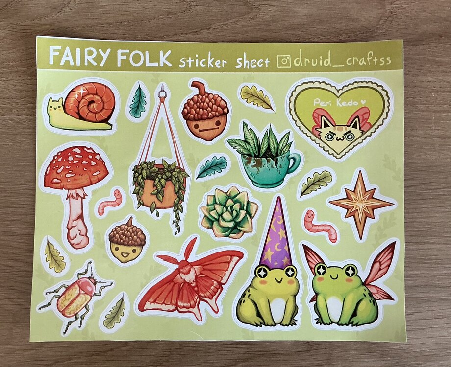 Fairy Folk sticker sheet
