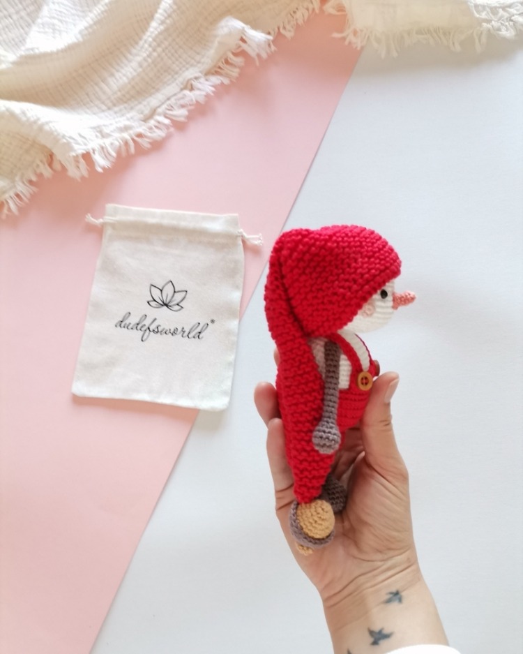 Amigurumi Kardan Adam Piti Oyuncak