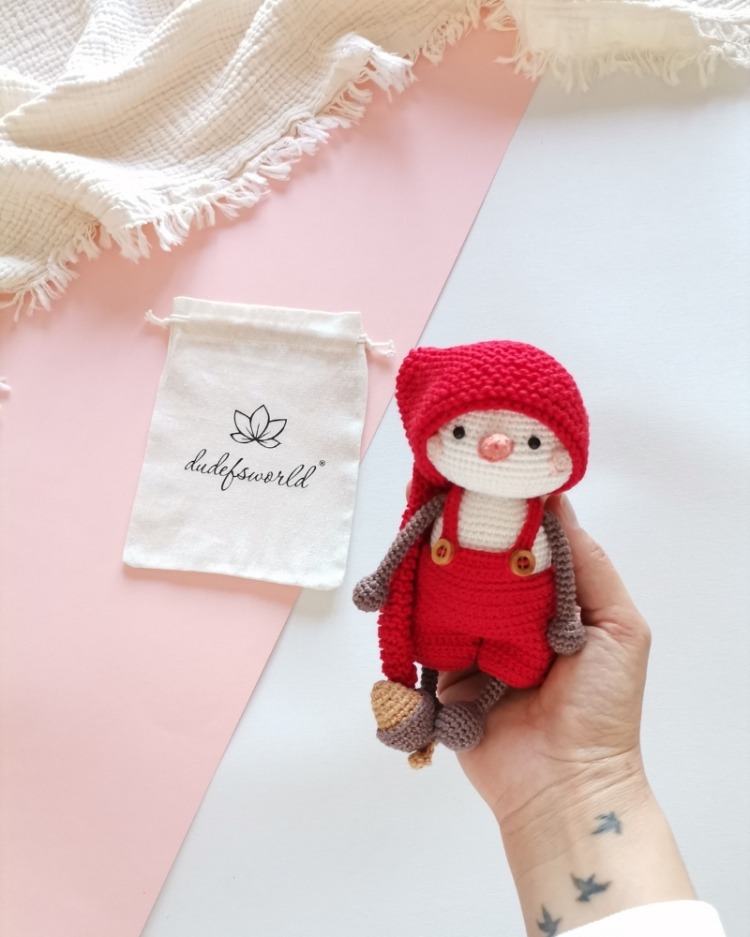 Amigurumi Kardan Adam Piti Oyuncak
