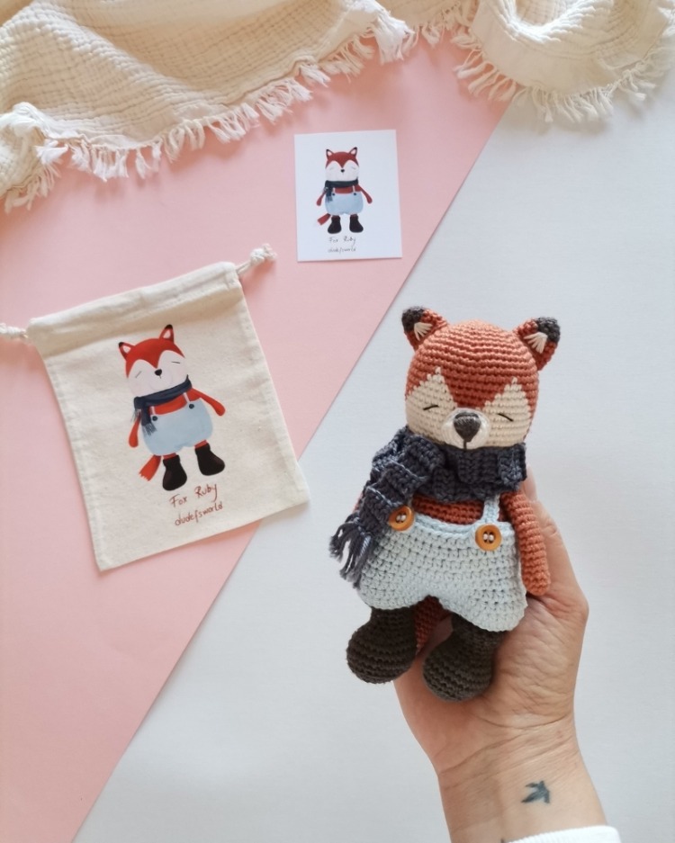 Amigurumi Tilki Ruby Oyuncak