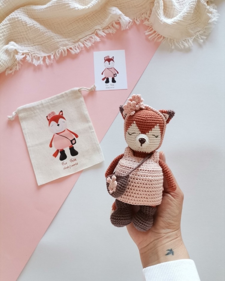 Amigurumi Tilki Felix Oyuncak 