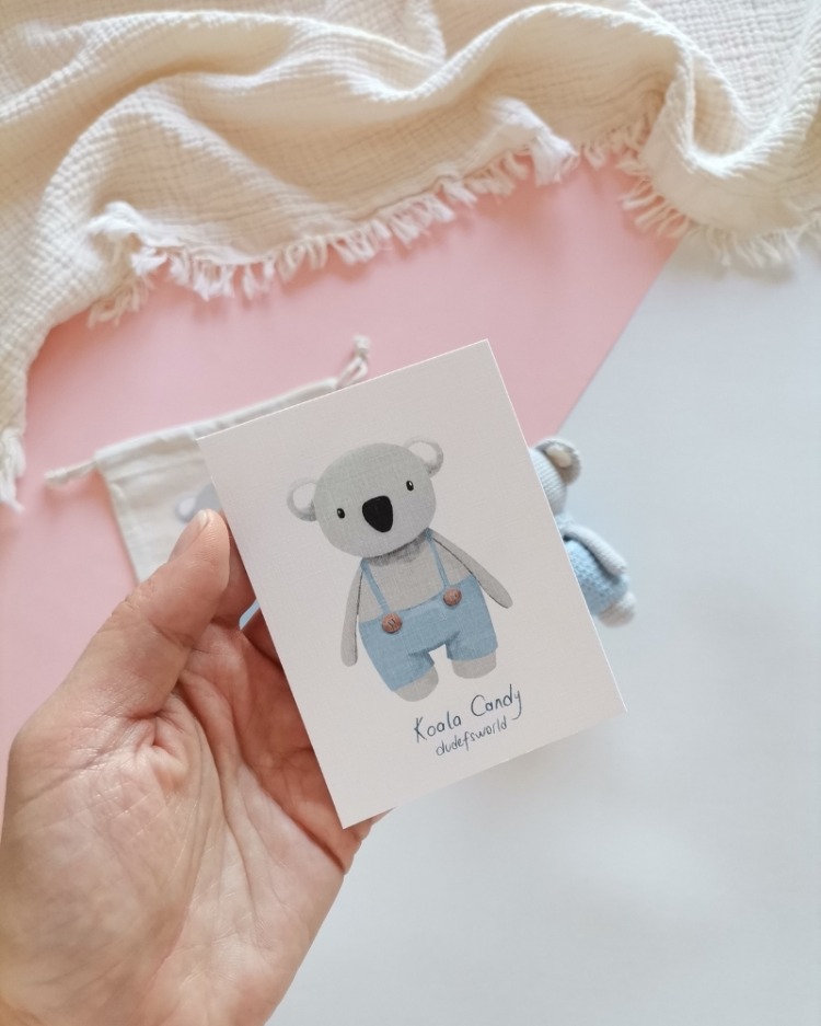 Amigurumi Erkek Koala Candy Oyuncak