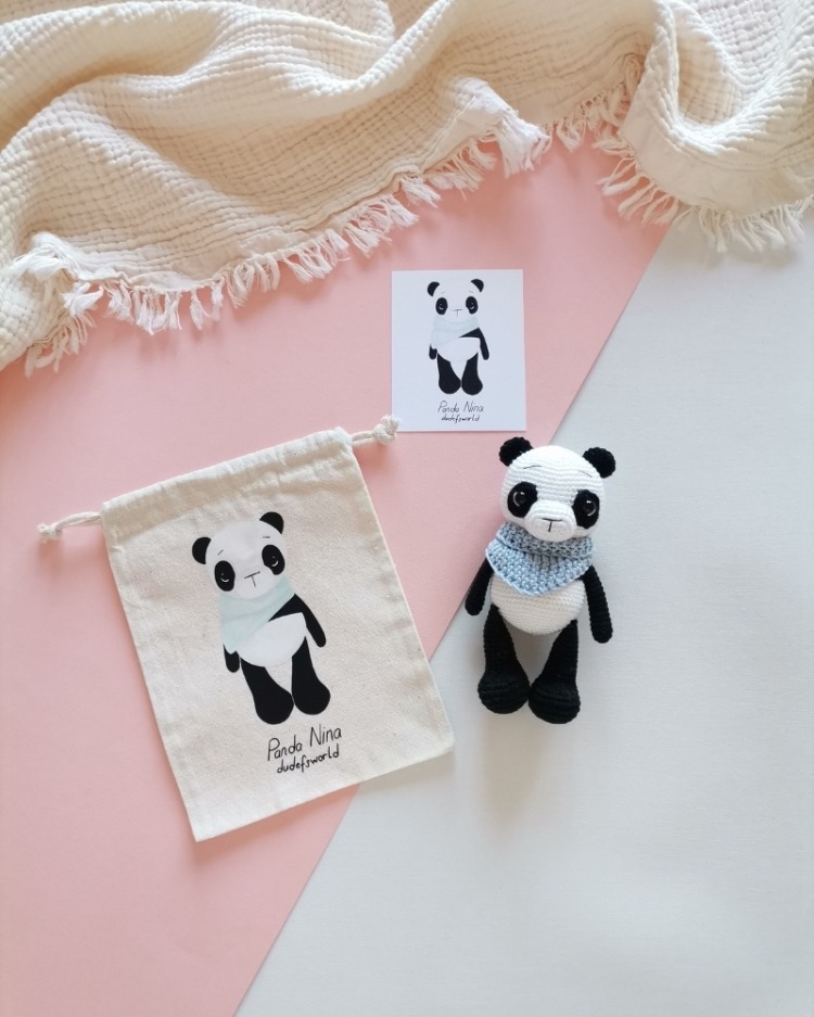 Amigurumi Panda Nina Oyuncak 
