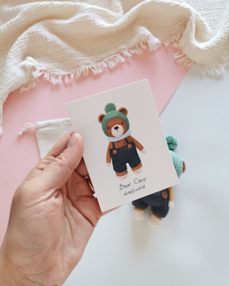 Amigurumi Ayı Coco Oyuncak 