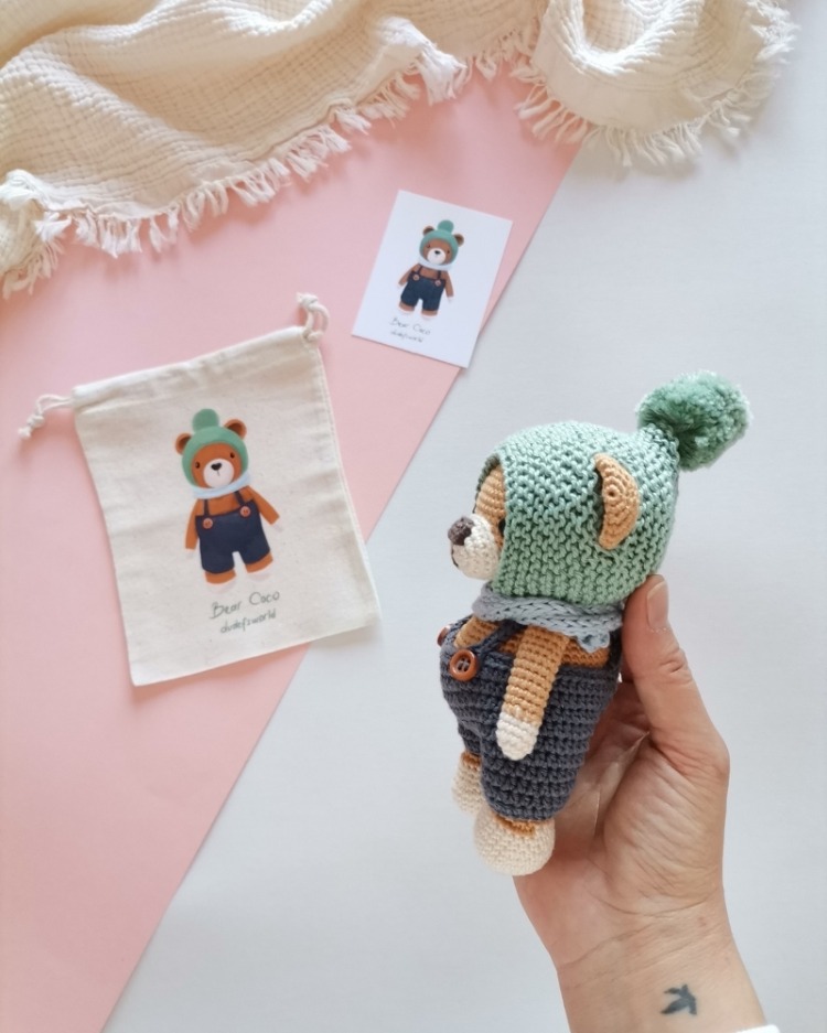 Amigurumi Ayı Coco Oyuncak 