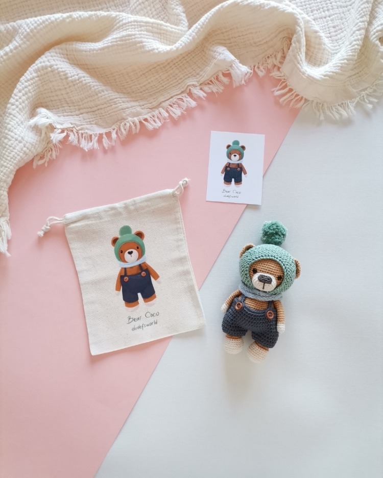 Amigurumi Ayı Coco Oyuncak 
