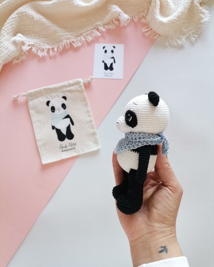 Amigurumi Panda Nina Oyuncak 