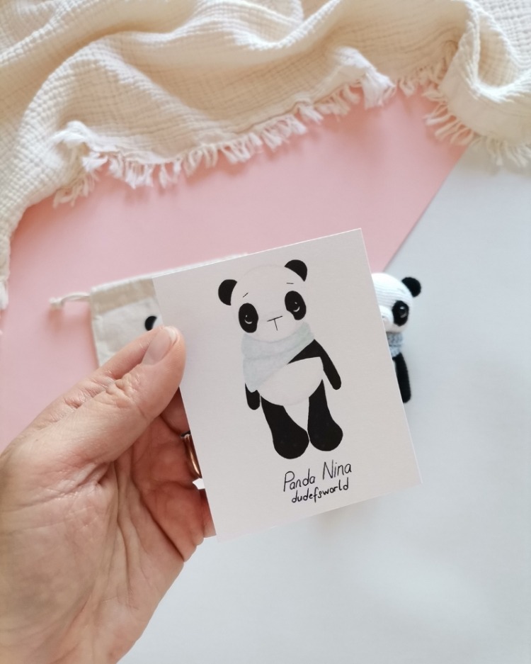 Amigurumi Panda Nina Oyuncak 