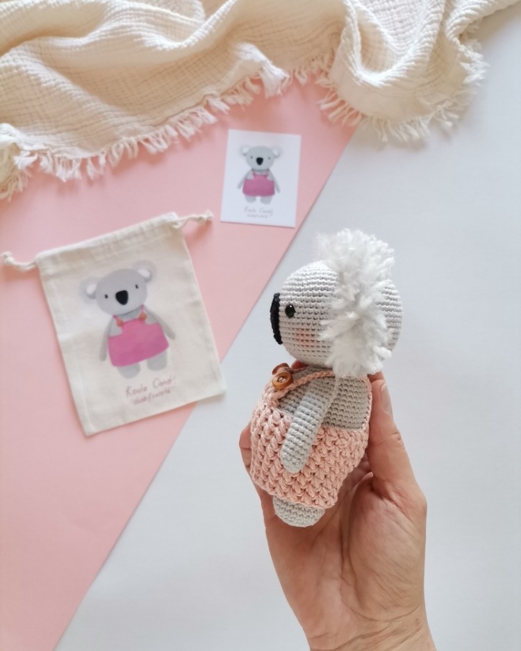 Amigurumi Kız Koala Candy Oyuncak