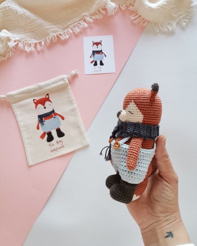 Amigurumi Tilki Ruby Oyuncak