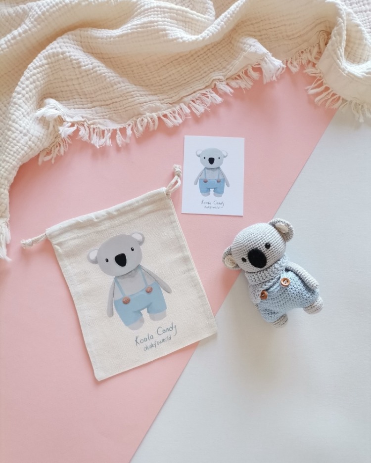 Amigurumi Erkek Koala Candy Oyuncak