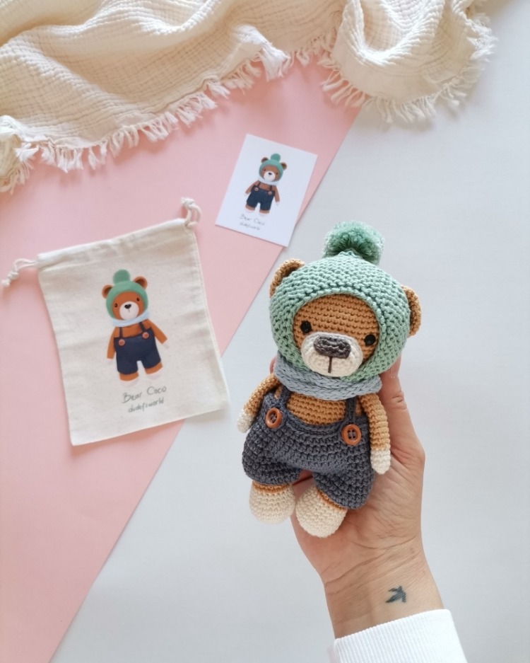 Amigurumi Ayı Coco Oyuncak 