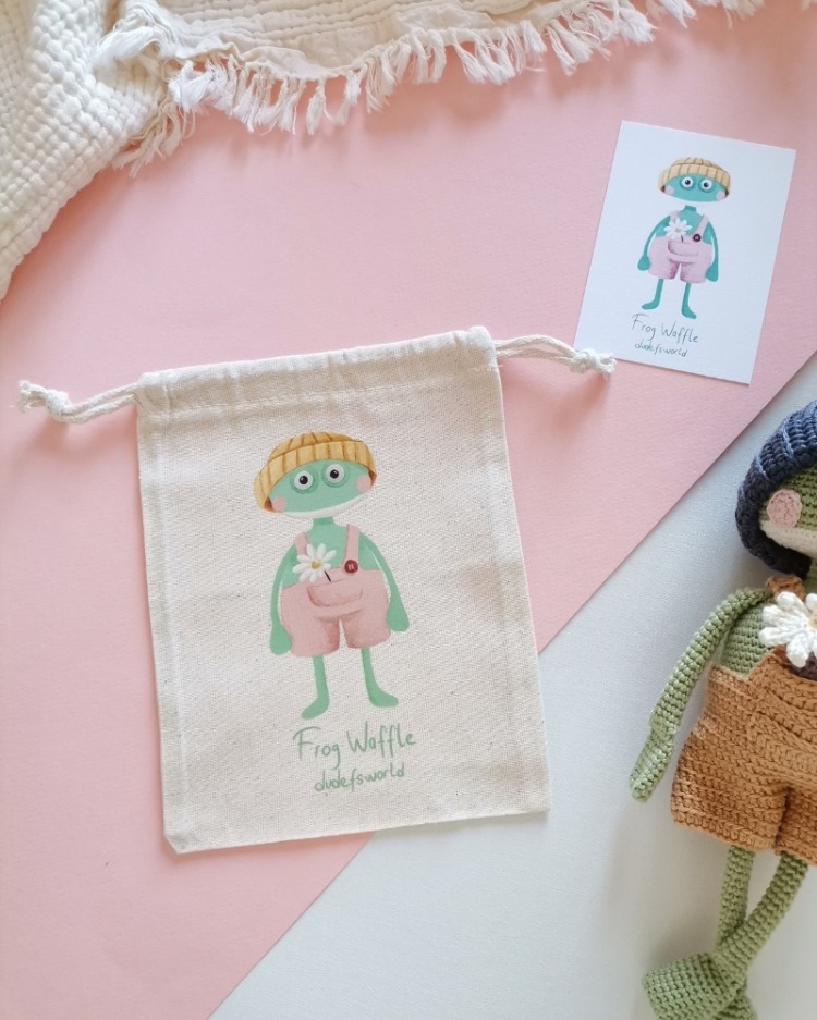 Amigurumi Kurbağa Waffle Oyuncak