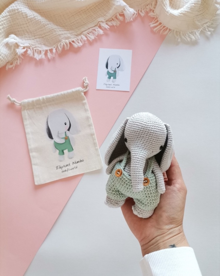 Amigurumi Erkek Fil Mumbo Oyuncak 