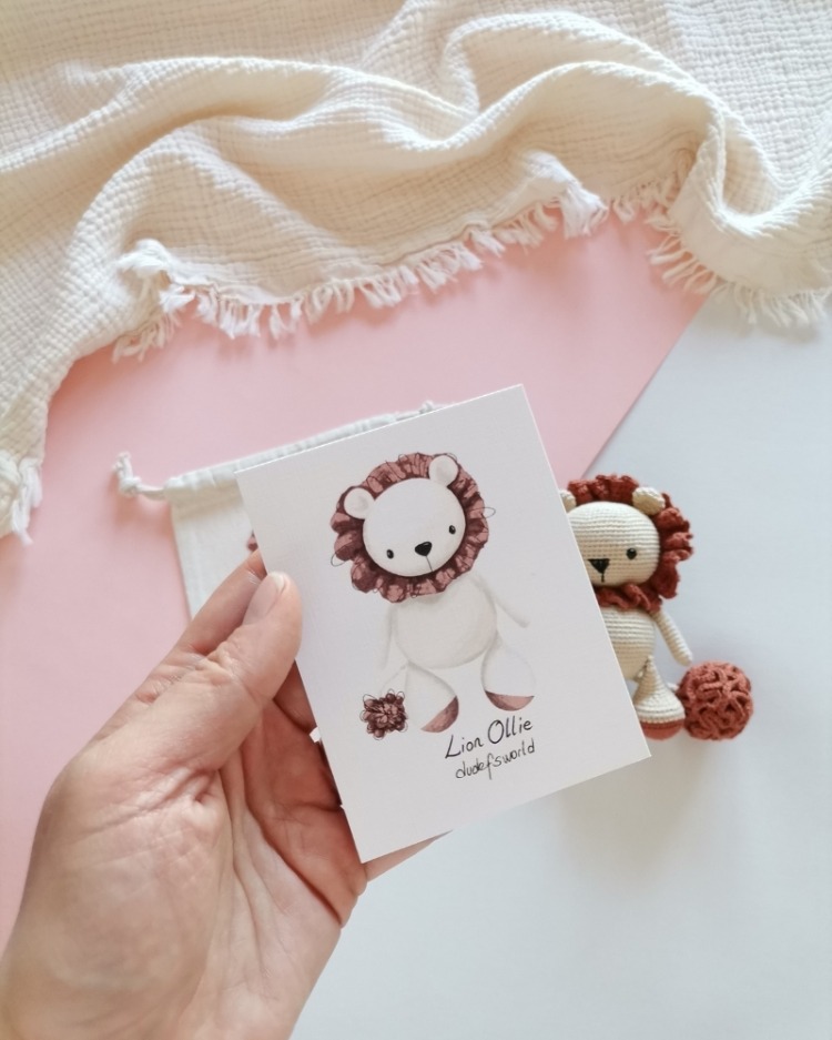 Amigurumi Aslan Ollie Oyuncak 