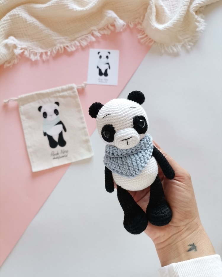 Amigurumi Panda Nina Oyuncak 