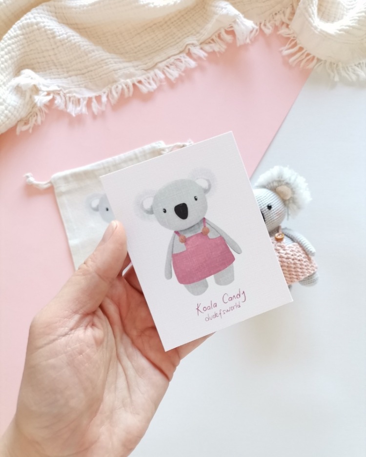 Amigurumi Kız Koala Candy Oyuncak