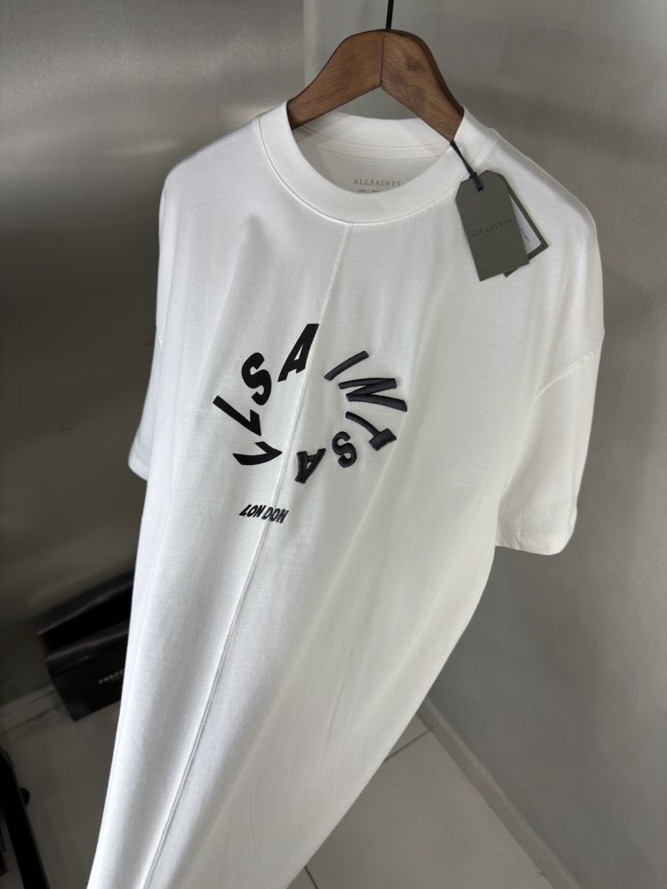 Allsaints Oversize T-Shirt Beyaz (Orjinal)