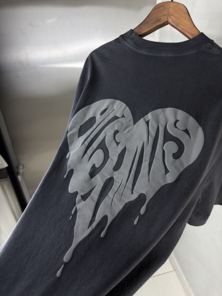 Allsaints Oversize T-Shirt Antrasit Yıkamalı (Orjinal)